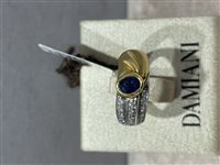 Anello Damiani Donna in Oro giallo Zaffiri+Diamanti DAZ52406